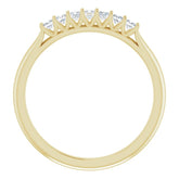 14K Yellow 1/4 CTW Natural Diamond Anniversary Band